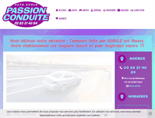 Tablet Screenshot of passion-conduite.com